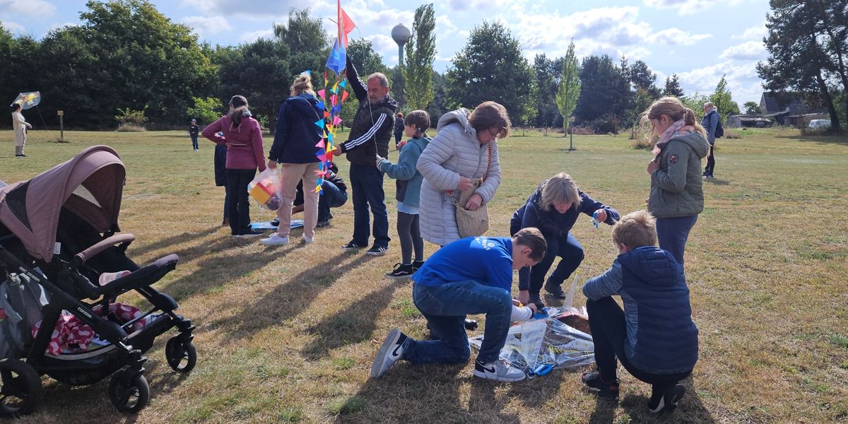 Drachenfest in Arendsee - Drachen steigen lassen
